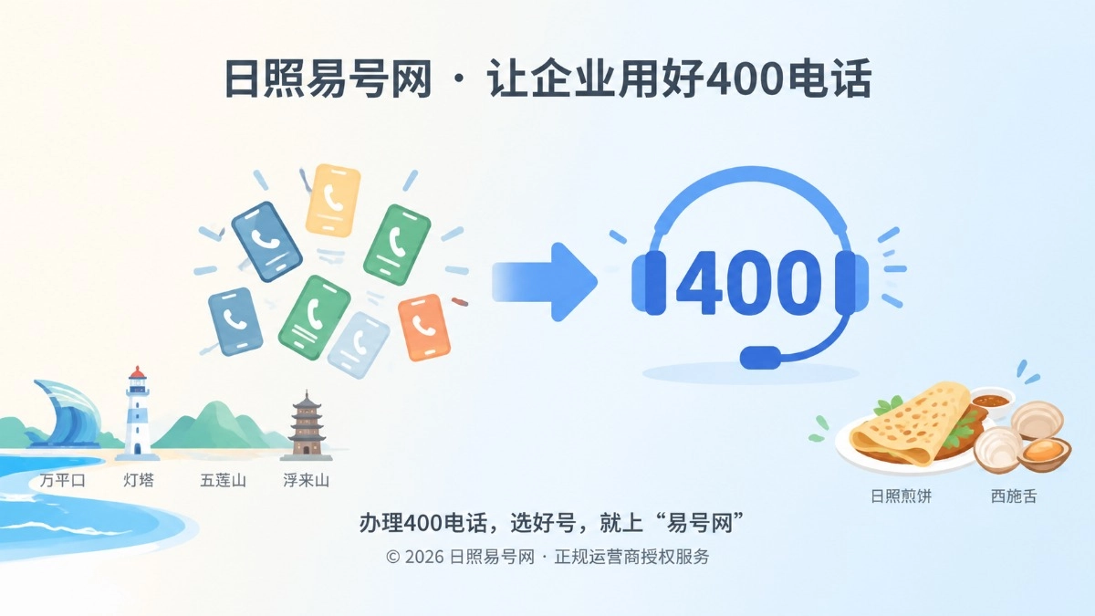 2026年日照易号网(rz.400.cn)上线，助力日照企业办好400电话